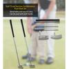 Golf Aluminum Alloy Combination Push Rod Three Section Detachable Portable Single-sided Double-sided Set for Golf Use