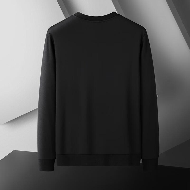 Dibenze Men's Plus Size Fashion Print Long-Sleeve Sweatshirt