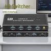 2x1 KVM HDMI-switch: Del USB-tastatur, mus, skærm og USB 3.0 mellem to computere i 4K 60Hz