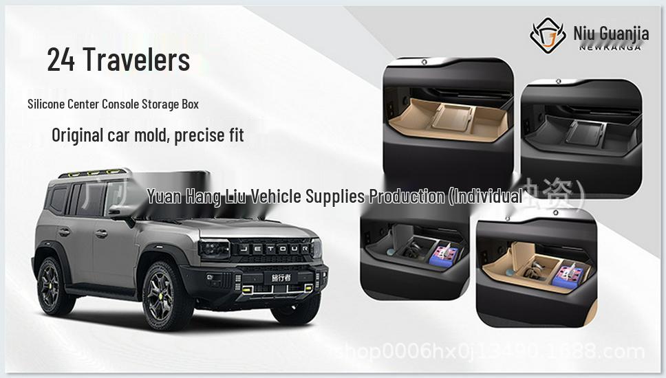 Compatible with 24 Jetour Traveler Models: Center Console Lower Storage and Glasses Box Enhanced Car Accessories.