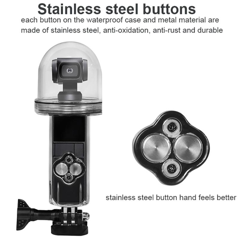 60M Waterproof Housing Case for DJI OSMO Pocket Case Diving Protective Shell