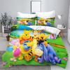 Winnie The Pooh Bedroom Bedding Set Duvet Cover Christmas Gifts Comforte Cartoon With Pillowcase Children's  Suitable and Adults
