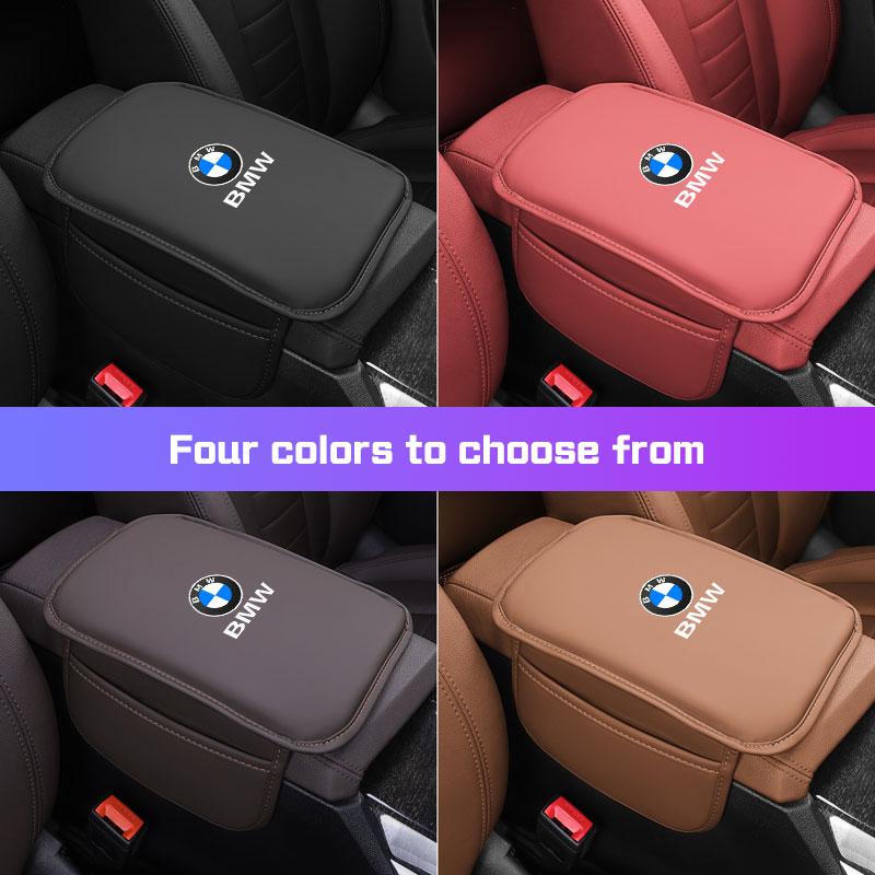 For BMW 1 2 3 5 6 7 Series X1 X3 X5 X6 X7 F48 E70 E90 E60 G30 Leather Car Center Console Protect Cover Storage Bag Armrest Mat EN0