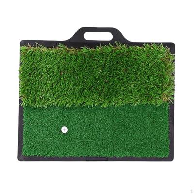 Tragbare Golf-Trainingsmatte 32x42cm Übungs-Gummibasis Schlaghilfe Kunstrasen Schlagmatte für