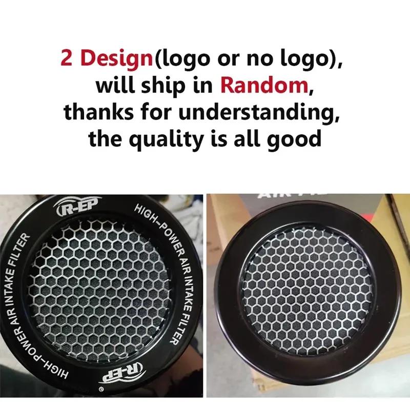 63/76/89/101mm Universal Car Air Filter High Flow Cone Cold Air Intake Filter Auto Modification Accessories Air-Filter Mesh Cone