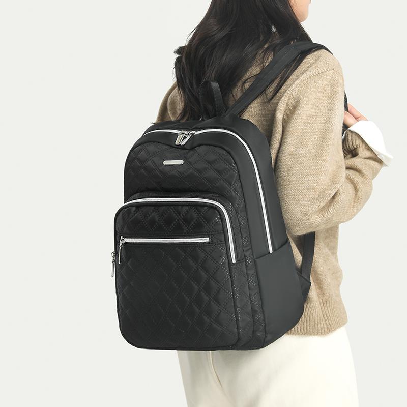 Quilted Women's Travel Backpack Large Capacity Schoolbag