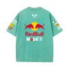 Summer F1 Racing Suit Red Bull Vestapan Team Uniform Short Sleeved Vintage Wash T-shirt Round Neck T-shirt