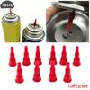 10pc Butane Inflation Nozzle Adapter Convert Cassette Tank Into Inflatable Tank Gas Nozzle Connector For Lighter Spray Gun Fill