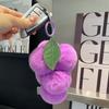 Fluffy Faux Rabbit Fur Cherry Keychain Cute Plush Pom Pom Key Ring For Backpack Purse Kawaii Soft Fruit Hangings For Women