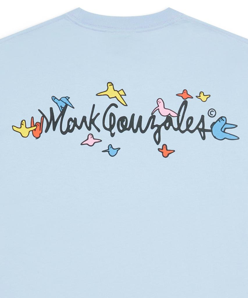 MARK GONZALES Mini Flying Angel Short Sleeve T-Shirt - Sky Blue