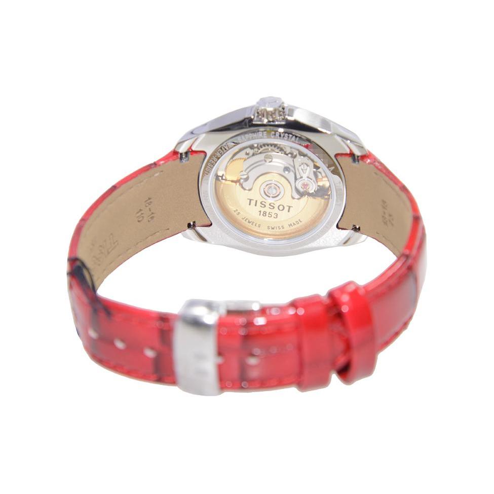 Tissot Kutu Collection Automatic Mechanical Movement Women's Watch 32mm White Dial Stainless Steel Case T035.207.16.011.01