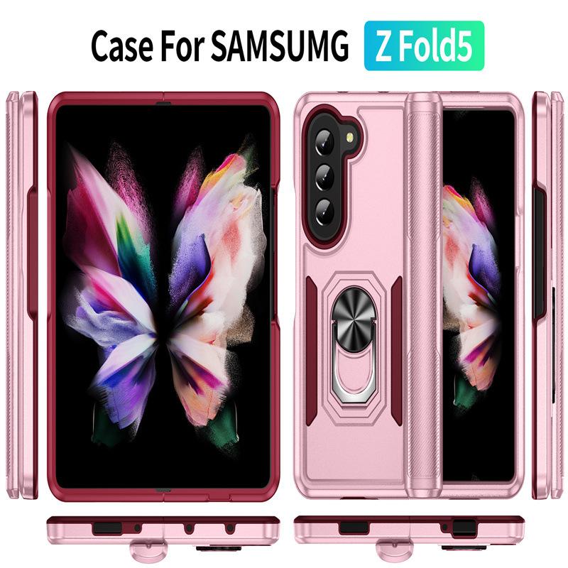 Suitable for Samsung Folding Machine Z Fold 5 Trailblazer with Ring ZFilp 6 Car Bracket Mobile Phone Case