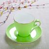 220ML, set tazza e piattino da caffè in porcellana d'ossa colorata, set tazze nespresso, tazze caffè termos tazza da caffè, set tazze cappuccino