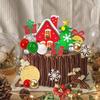 40pcs Christmas Cake Toppers Merry Christmas Cake Decoration with Pearl Ball Cake Pick for DIY Cake Xmas Birthday Party Supplies