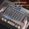 Stainless Steel Kitchen Sink Draining Rack and Basket
