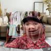 John Pork Is Calling Thin Printed Blanket Accessories Home Blankets Flannel Throw for Sofa,Bed,Travel,Camping,Livingroom,Office