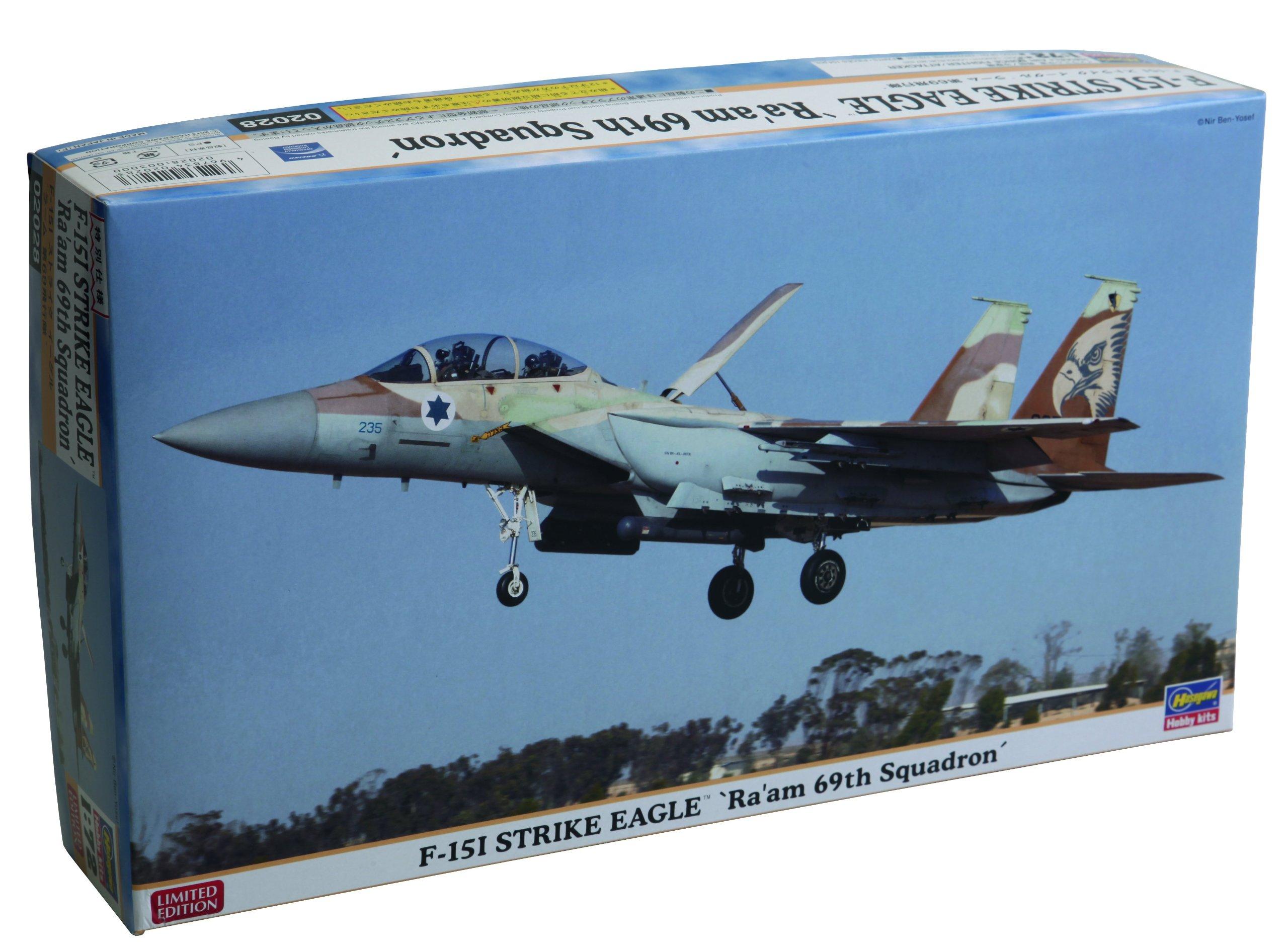 

Hasegawa Airplane Series Strike Eagle 69th 1/72 F-15I RAHM Squadron
