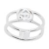 Gucci Interlocking Double G Pattern Ring Unisex jewelry Silver 298036J8400810615