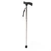 Hůl skládací 5dílná z hliníkové slitiny protiskluzová gumová podložka treková hůl stříbrná