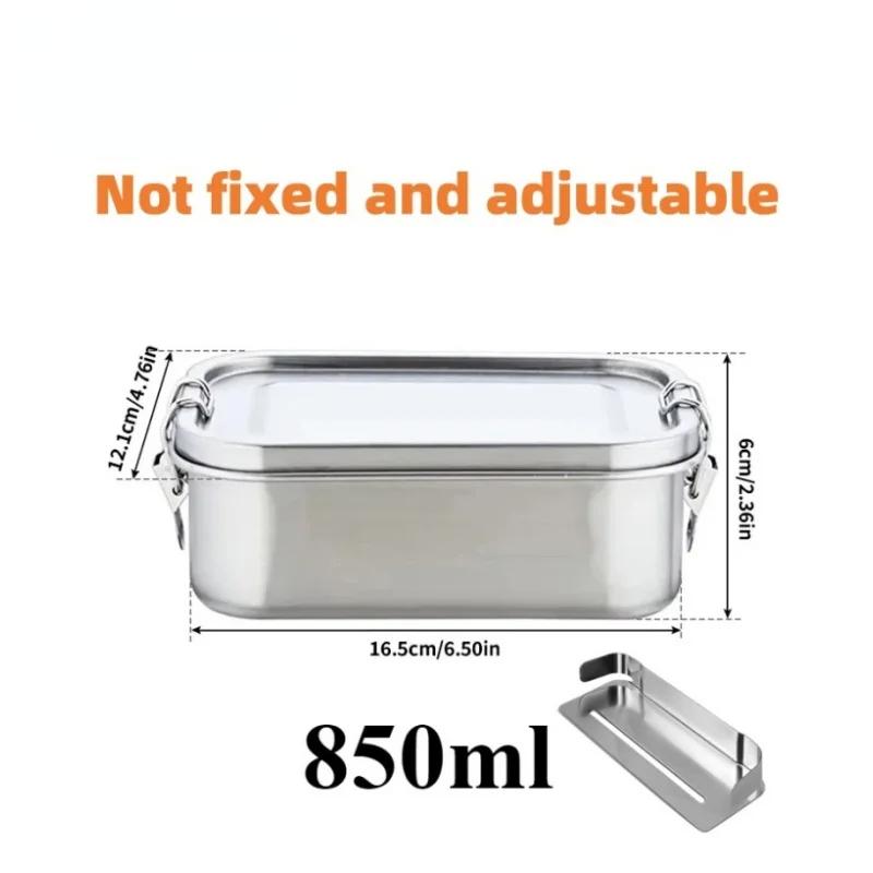 Stainless Steel Lunch Box for Kids And Adults, Portable Leak-Proof Bento Box, Travel Food Meal Prep Container Dishwasher Safe
