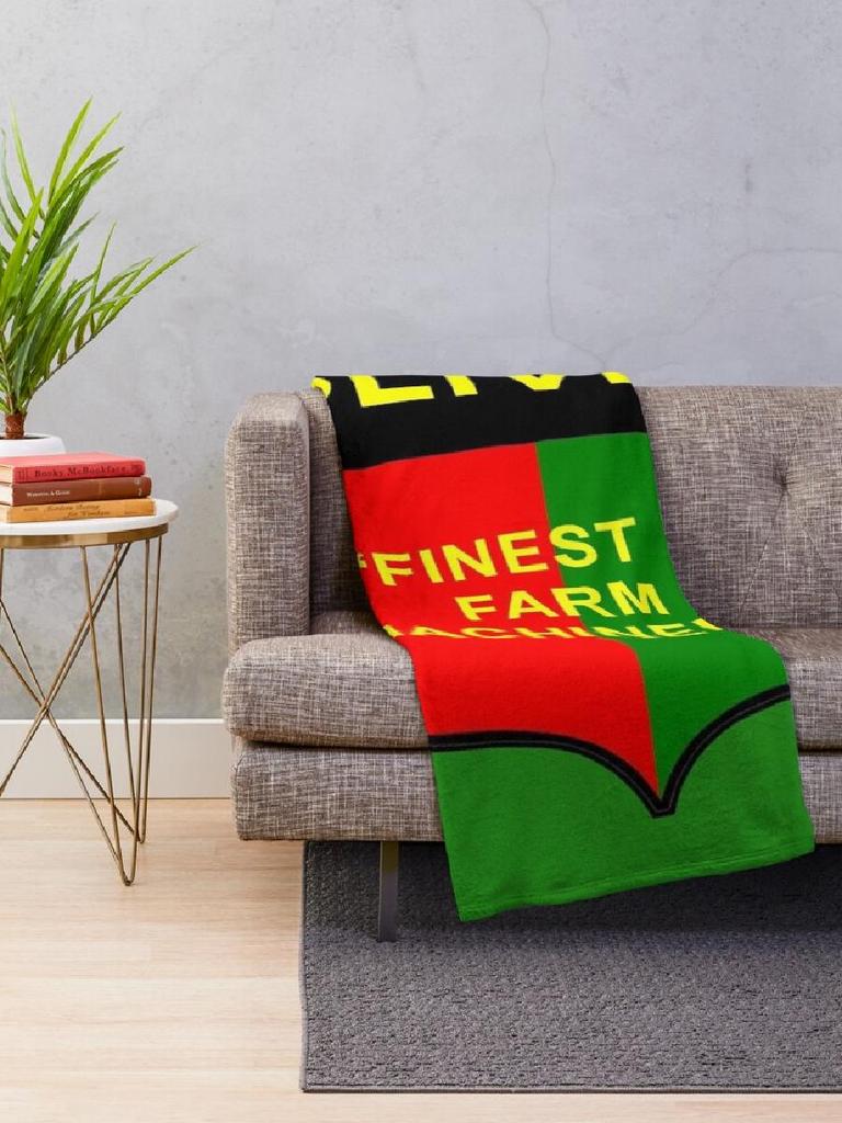 Retro Oliver Tractor Throw Blanket Perfect for Farm Decor and Tractor Enthusiasts Adds Cozy Charm to Any Room