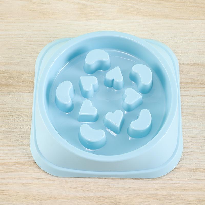 Cross-border Love Anti-Gulp Slow Feeder Bowl for Dogs and Cats