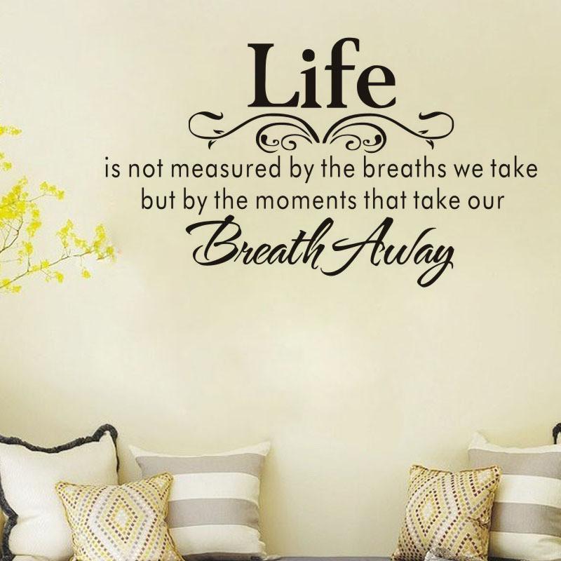 Premium Vinyl Home Room Decor Art Quote Wall Decal Stickers Bedroom Removable Mural