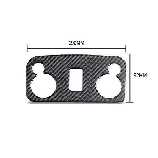 For Ford Mustang 2009-2013 Carbon Fiber Roof Reading Light Cover Sticker Trim SU