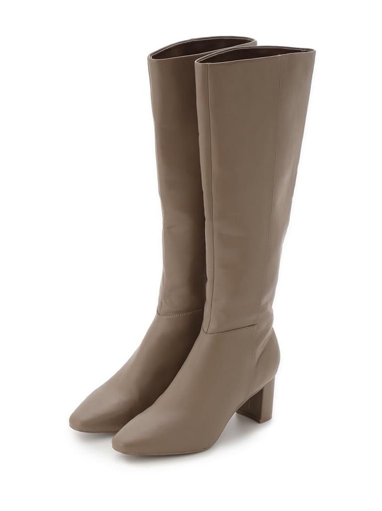 Square Long Boots SWGS244607 BEG [Snidel]