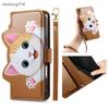 For FAirphone 5 6 Case Flip Leather Zipper Coin Purse Wallet Cover Multi Card Slots