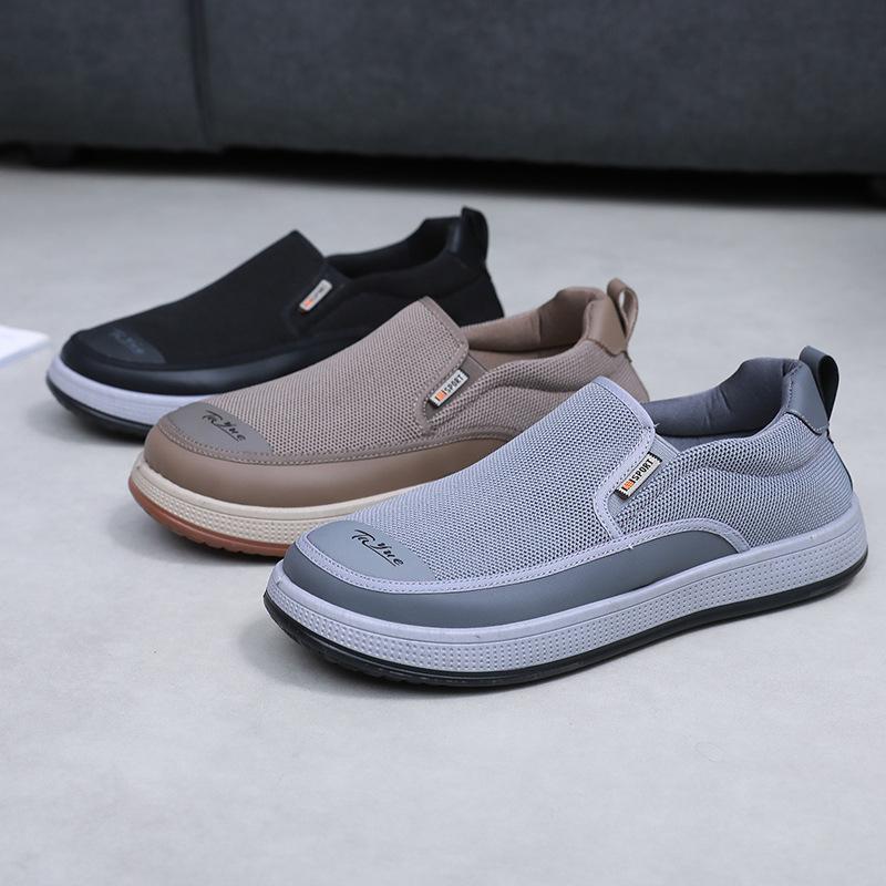 Shoes Men's 2025 Spring and Autumn New Casual and Comfortable Breathable One-pedal Versatile Non-slip Wear-resistant Lightweight Single Shoes Men
