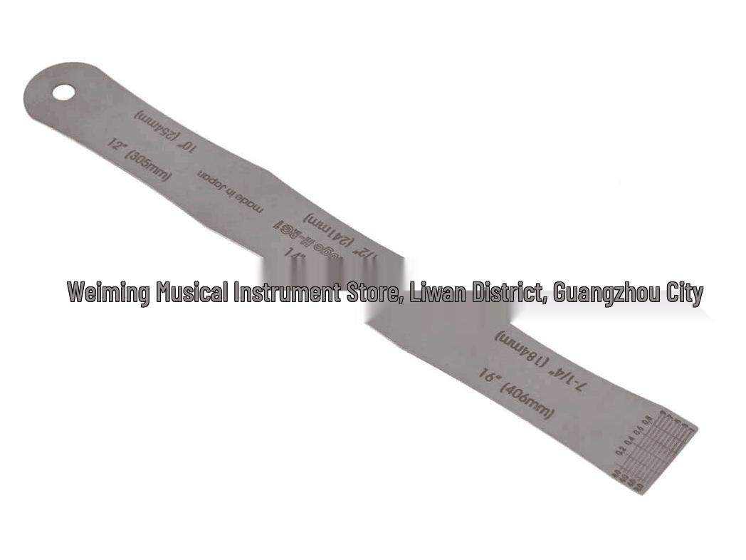 W.Smith Universal Guitar Fretboard Radius Gauge: Multi-functional Tool with 6 Main Radii