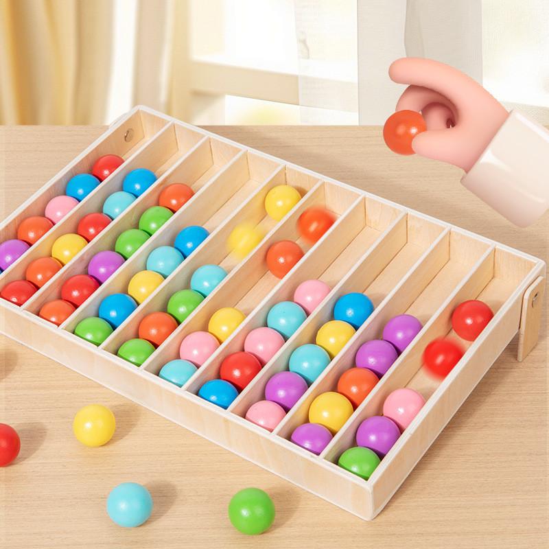 Wooden Color Sorting Game For Kids Educational Toy For Boys And Girls