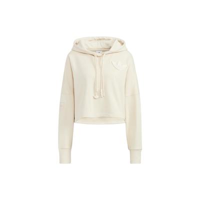 Originals Trefoil Logo Drawstring Hoodie Women Hoodie Ivory-White HS1924