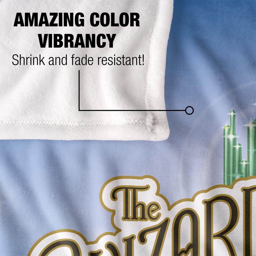 The Wizard Of Oz Emerald CIty Logo Blanket