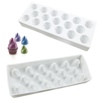 Mousse Cake Mould 17 Hole Torch DIY Baking Decorative Flame Sandwich Silicone