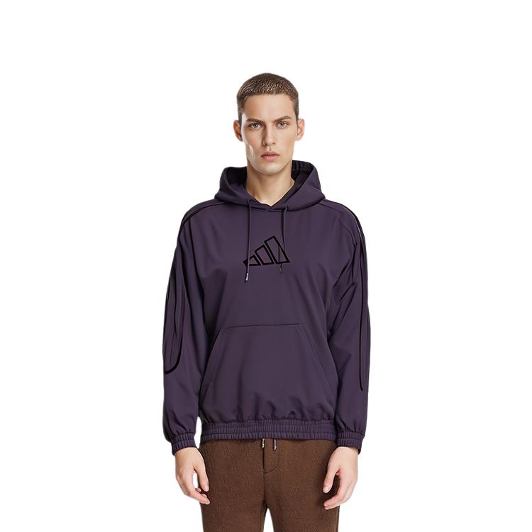 Adidas Sweatshirts Men's Purple Hooded Moderate Regular FR5737