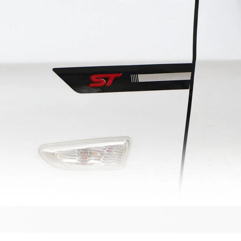 Car ST Side Fender Sticker Fit for Ford Focus 2 3 4 MK2 MK3 Fiesta Mondeo Escape Kuga EcoSport Explorer Edge Fusion Accessories