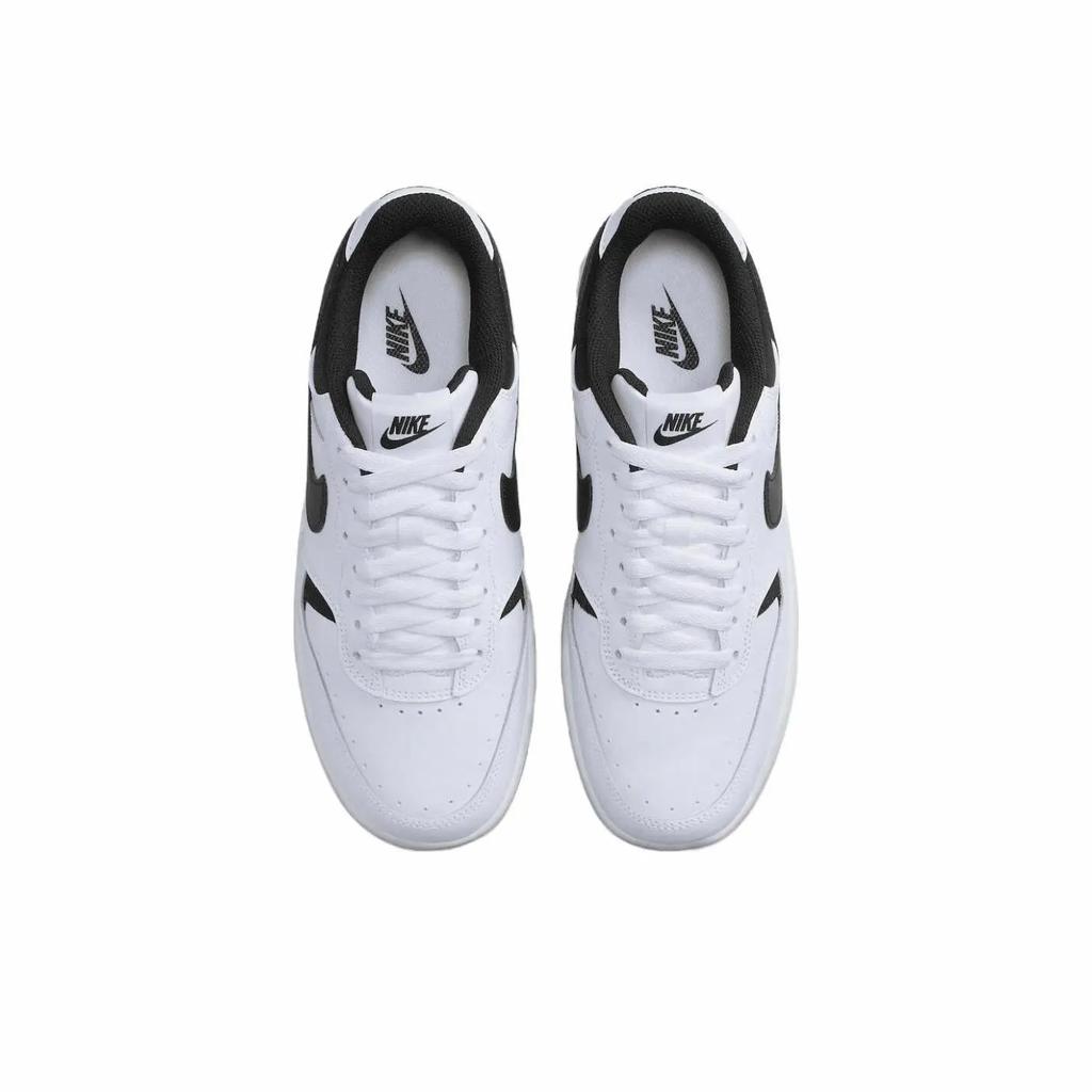 Nike Gamma Force Leather Fashion Versatile Sports Comfortable Non-Slip Low-Top Kids Casual Shoes Men casual shoes Black White DK9176-100