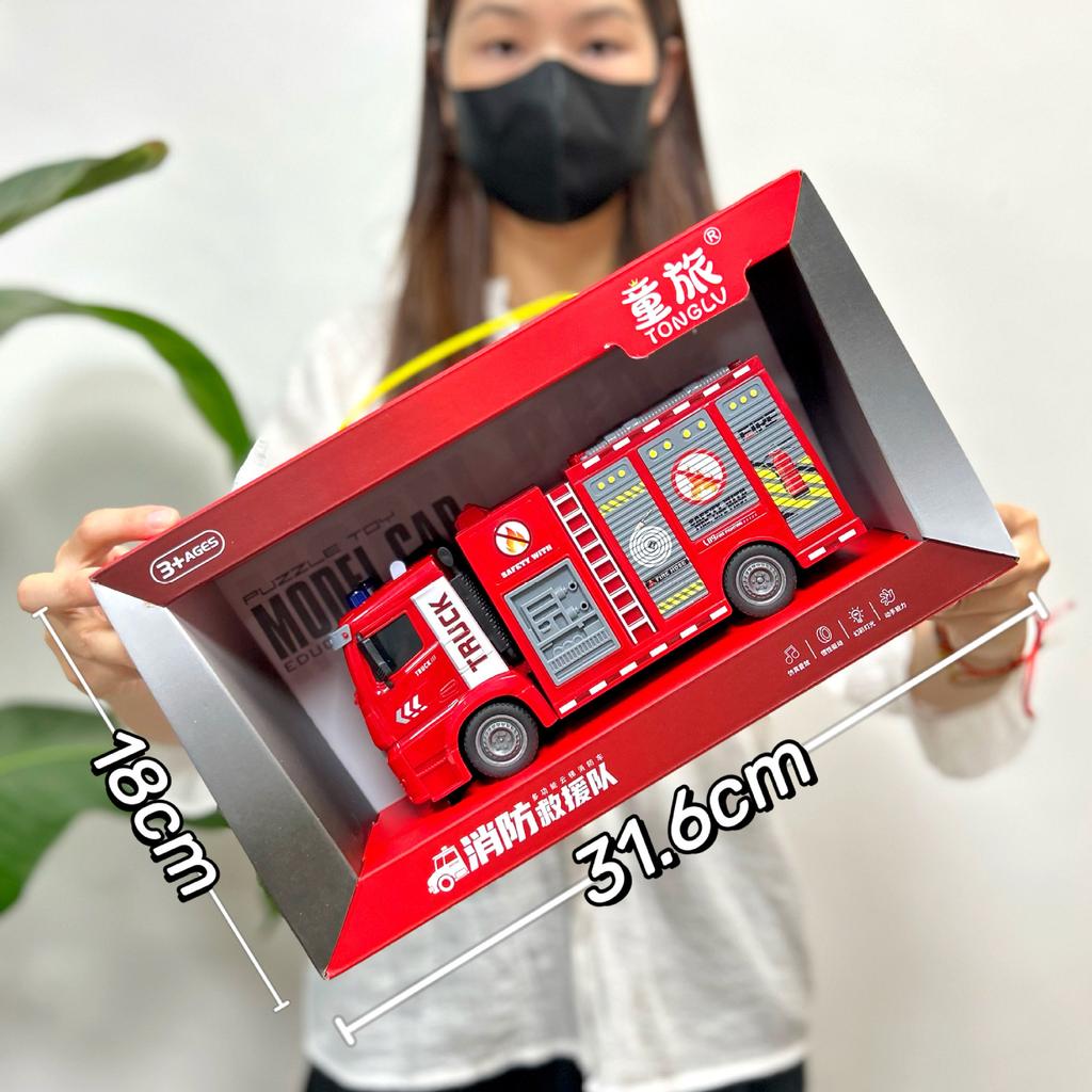 Videospiel Stadt Spielzeug Großer Bagger Bohren Baufahrzeug Geschichtenerzählen Feuerwehrwagen Mutter und Kind Geschäft Supermarkt Geschenke