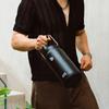 BOTTLE BOTTLE Water 2 Large Stainless Vacuum Thermal Cold Straw Sports Direct Club Black Bottle, Liters, Capacity, Jug, 2L, Steel, Insulated,