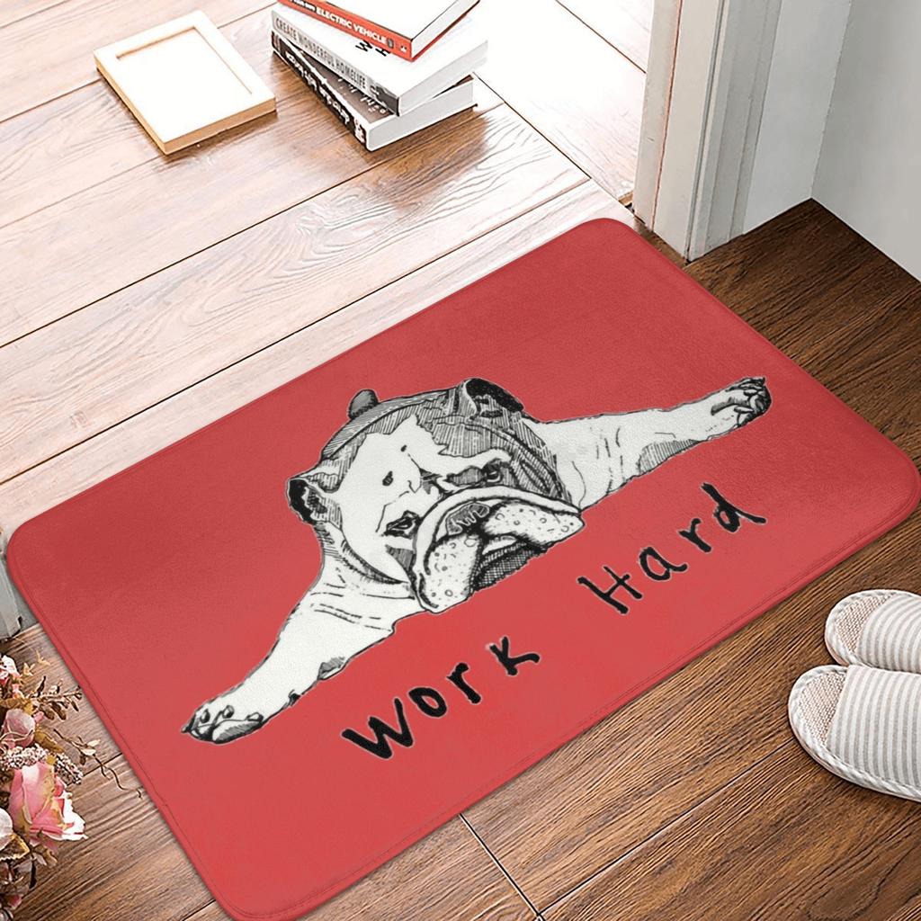 French Bulldog Doormat Anti-Slip Kitchen Bathroom Mat Living Room Floor Door Entrance Carpet Rug