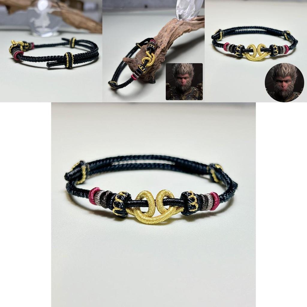Unique Diy Handwoven Wukong Colorful Bracelet Embracing Ethnic Charm For Meaningful Couples Gift