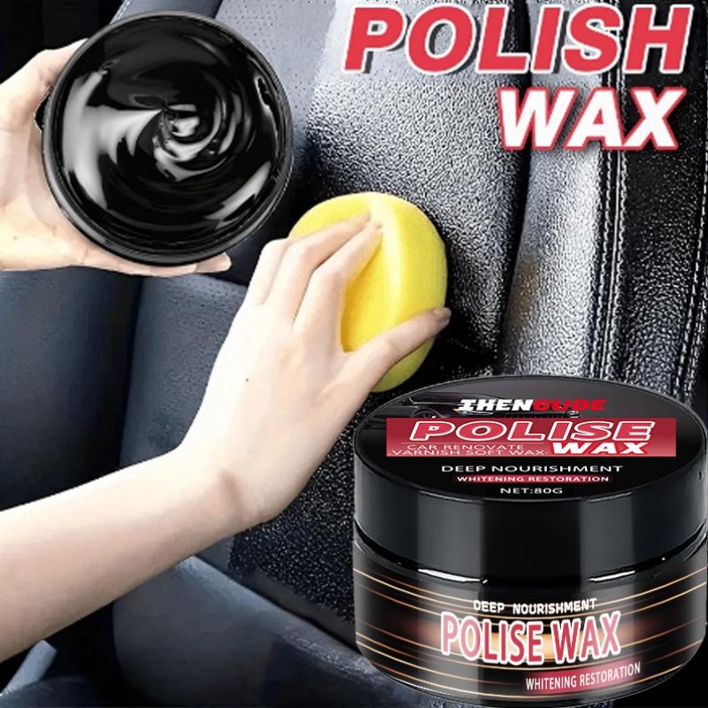 Universal Leather and Plastic Repair Polishing Wax - Car Interior Leather/Plastic/Rubber Care and Renovation Cream, Long-Lasting and