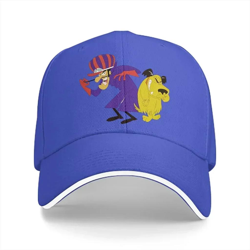 Washed Unisexs Baseball Cap Smile Sports Snapback Caps Dad Hat Wacky Races 60s Cartoon Hats