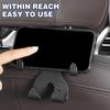 Car Seat Headrest Hook Carbon Fiber Mobile Phone Holder Vehicle Organizer Storage Holders Handb K0Q0