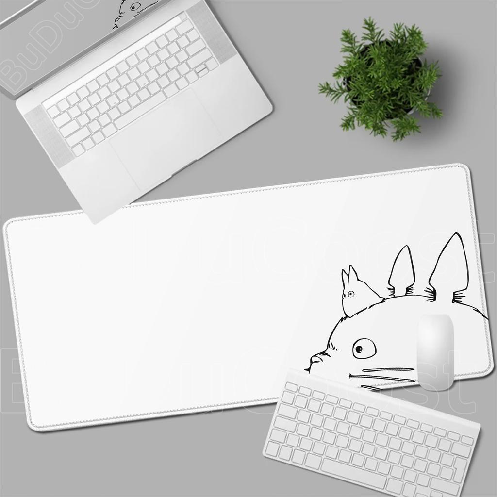 Tappetino Mouse Bordo Bloccato Anime T-Totoros Mouse Pad Accessori Gaming per Laptop Nuovo Gioco per Computer Tastiera Tappetino da Scrivania Mousepad XXL per Regalo