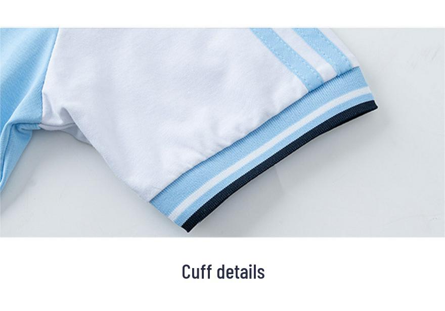 Light Blue Short-Sleeve School Uniform Set for Middle/Junior/High School Students