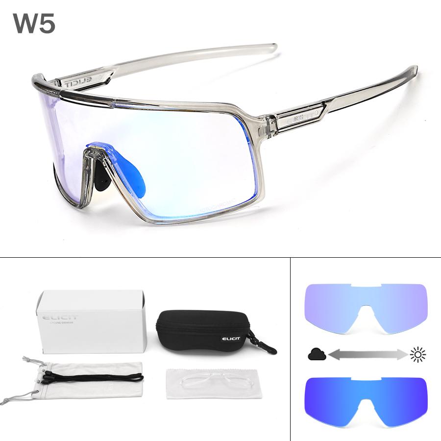 Photochrome Radbrille Sonnenbrille Herren Damen Mountainbike Rennrad Brille UV400 Fahrradfahren Outdoor-Sport Wandern Goggles