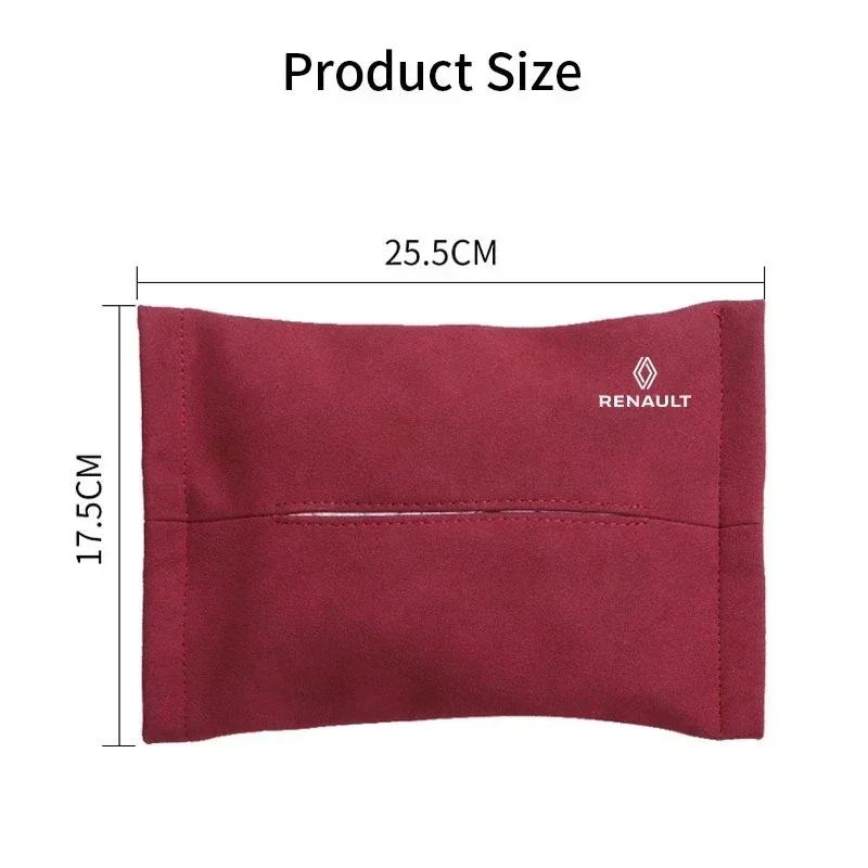 For Renault 2026 New Hub Caps Car Seat Hanging Hidden Napkin Storage Bag for Renault Sandero Captur Megane Twingo Duster Scenic
